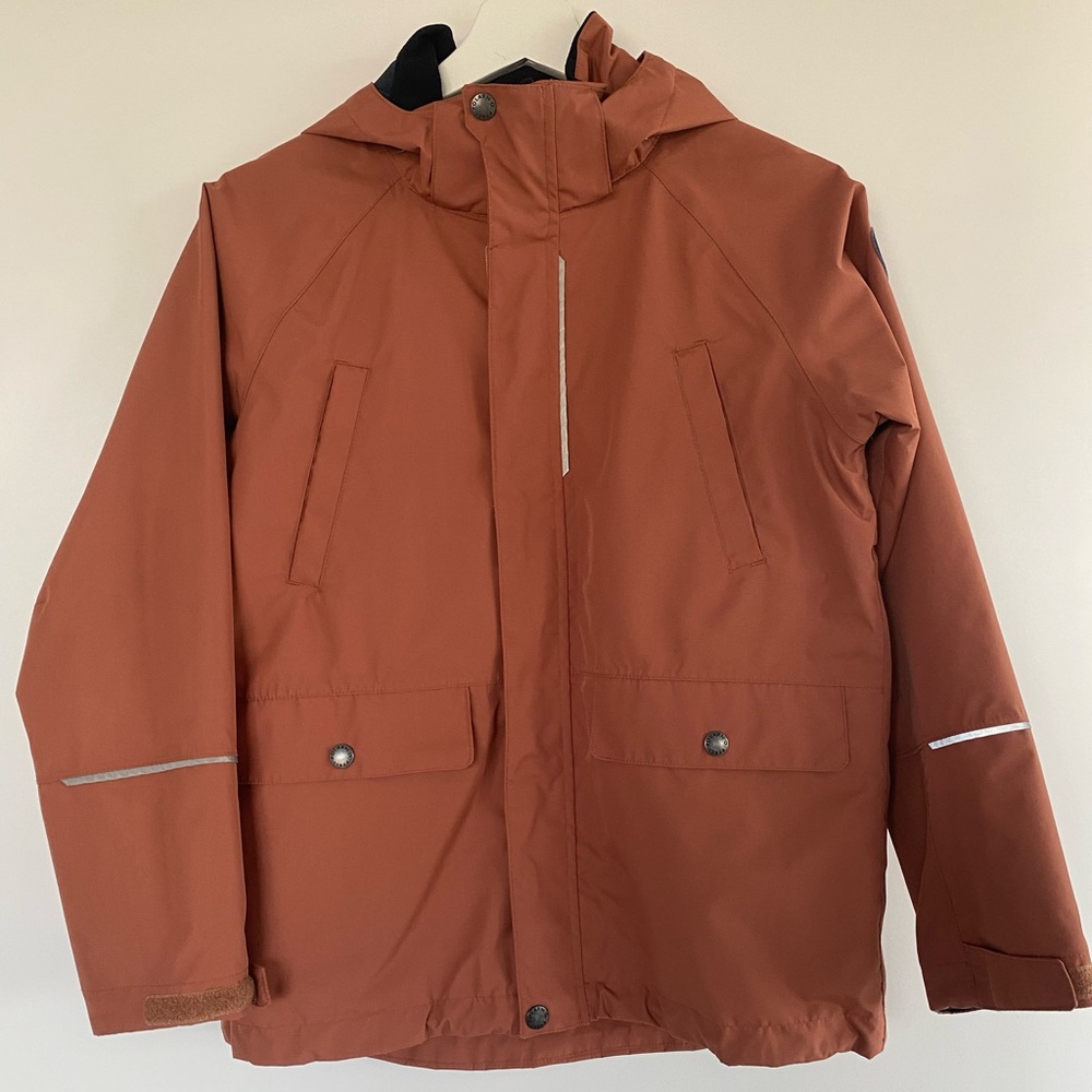 EUC PO.P 3in1 Waterproof Jacket Combo, Sierra color, size 10-11 years
